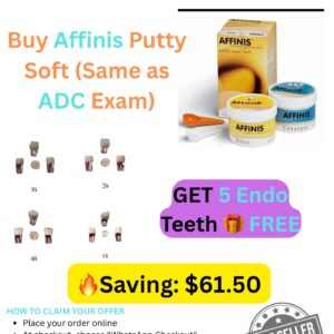 Affinis Putty Soft (Same as ADC Exam) + 5 Endo Teeth FREE