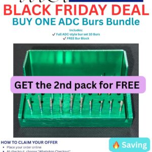 Buy 1 ADC High-Speed Bur Kit (with FREE Bur Block) + Another kit FREE