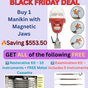 Manikin with Magnetic Jaws+ 2 GIFTS FREE